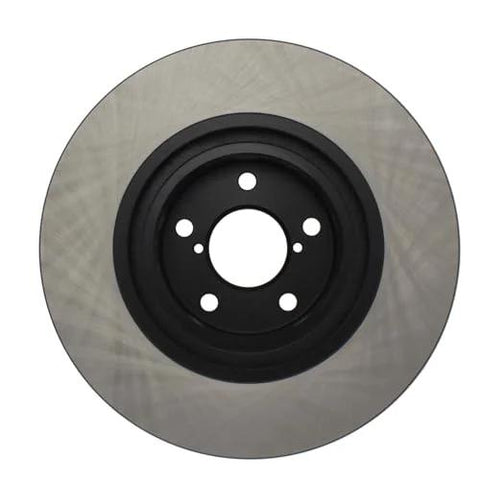 Centric Premium front brake rotor with black center hub and five-lug bolt pattern.
