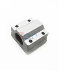 Bombproof 8mm Steel Linear Slide Bearing Bushings with Precision Ball Bearing Sleeve Perfect for CNC Routers and 3D Printers Creating Smooth Motion Essential DIY Assembly Components and Replacement Parts, showing steel bushing angle.