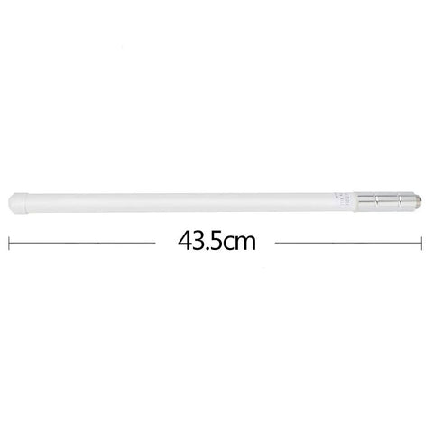 Fiberglass VHF Ham Radio Antenna 17 Inch Base Antenna 136 174 MHz with SO239 Connector displayed with 43.5cm measurement
