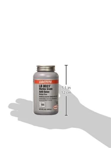 Marine Grade Anti Seize Paste Lubricant For Fasteners And Pipe Joints That Withstands Up To 2400 Degrees Fahrenheit 8 oz can