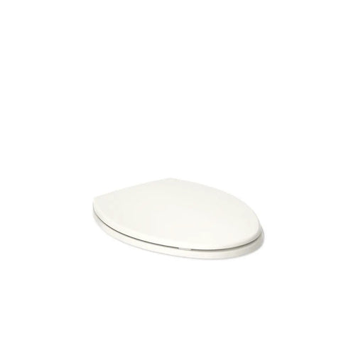 Brevia Slow Close Elongated Toilet Seat With Grip Tight Bumpers And Quick Attach Hardware Biscuit Color lid angle