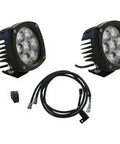 Top Shelf 70 Watt Led Flood Light Kit Providing Dang Good 12 To 24 Volt Hookups For Full Size Trucks And Overland Builds Engineered For Heavy Load Duties And Weekend Trail Cruises with two lights and wiring.