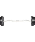 Pump Up Your Workouts With This Super Versatile 66.1 Lb Curl Bar With Weights Set Includes 47.2 Inch Ergonomic Barbell And Four Plates