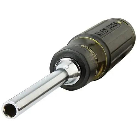 Ratcheting Multi-Bit Screwdriver 15-In-1 With Phillips Slotted Square Torx and Combo Bits Plus One Quarter Inch Nut Driver