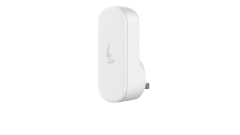 Side view of white chime unit for Video Doorbell With Chime And Outdoor Security Camera Weatherproof WiFi Doorbell Camera 2 Way Talk Motion Alerts
