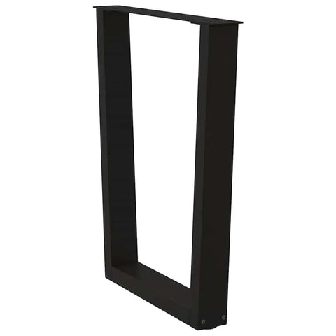Adjustable Dining Table Legs 3 Piece Beefy Black Steel 70 cm Height Stable Replacement For Home And Office
