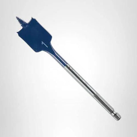 Bosch DSB1013 Daredevil spade bit, 1 in x 6 in, blue-coated, hex shank