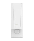 WiFi 7 Range Extender EXS27 That Covers Up To 1,500 Sq Ft And 45 Devices With BE5000 Dual Band Booster, front view on wall outlet