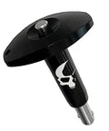 All In One Roller Skate Tool For Bearing Extraction And Installation, 8mm bearing removal, durable aluminum, black with logo