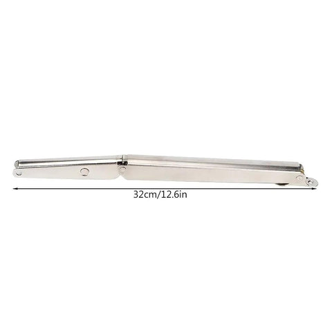Beefy Heavy Duty Folding Shelf Bracket Stainless Steel Space Saving Drop Leaf Support 12.6 Inch Pneumatic Rod Mechanism