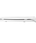 Commercial‑Grade Elongated Closed‑Front Plastic Toilet Seat With Cover, White, side view showing fastening hardware.