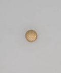 Gold Plated Shell Cabinet Knob Vintage Geometric Drawer Pull For Dresser Kitchen Furniture shown from a top angle on white background.