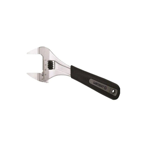 Adjustable Chrome Wrench With Extra Slim Jaws And 1-3/8 Inch Capacity, 6 Inch Length, Ultra Wide Opening on white background