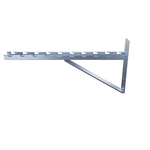 Built Tough Wire Mesh Cable Tray Wall Mount Brackets Zinc Plated Steel Triangle Supports Quick Bolt On Hardware For Straightforward Facility Wiring Runs 2 Pack