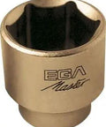 Heavy Duty Non Sparking Socket Wrench One Inch To Ninety Five Millimeter Copper Beryllium Alloy with six point design.