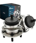Pair Rear Wheel Bearing Hub Assemblies With ABS For 2007-2020 Hyundai Santa Fe, 2011-2015 Kia Sorento, shown with box packaging