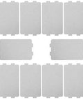 10 Piece Microwave Oven Mica Insulation Sheets Heat Resistant Waveguide Cover Plates Durable Mica Material For Kitchen Use Easy To Cut To Fit Slots And Grooves Ideal Microwave Accessory For Safe Long Lasting Performance