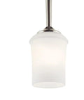Aubrey 12.75 Inch One Light LED Mini Pendant With Satin Etched Cased Opal Glass In Olde Bronze Finish Perfect Over Kitchen Islands