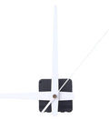 Quartz Wall Clock Movement Replacement Kit With Silent Mechanism And Hands For Easy DIY Clock Repair, shown with hands attached.