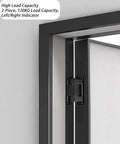 Adjustable 180 Degree No-Squeak Silent Concealed Hinge For Wooden And Folding Doors Invisible Cross Hinge visible in doorframe installed