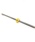 Top Shelf T10 Lead Screw With 304 Stainless Steel And Solid Brass Nut For 3D Printers And Cnc Routers, showcasing smooth 2mm pitch.