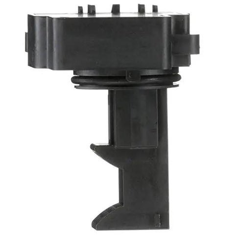 Side view of AF10060 Mass Air Flow Sensor, black casing, OE calibrated MAF sensor for precise air intake readings and ECU performance.