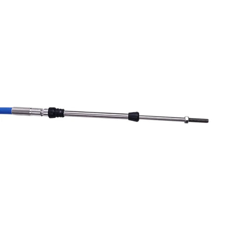Close-up of 8Ft Universal Marine Throttle And Shift Control Cable 33C For Outboard Motors Blue Part Number ABA Cable 8 Gy 220416618