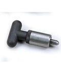 Pack of 4 Pull Pin Kit With Weld-On Steel Barrel, 1 In Diameter By 1-1/2 In Length, 3/8 In Dia T-Handle, close-up view