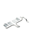 Sliding Bolt Door And Gate Latch Zinc Plated For Right Or Left Hand Swing Gates With Rounded Edges, shown detached with screws
