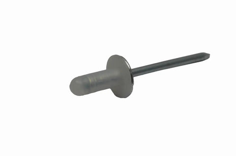 Premium Aluminum Steel Specialty Rivets Fastener Clip Kit 25 Pieces Door Panel Bumper Trim, single aluminum rivet with steel shaft.