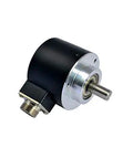 58mm Outer Diameter Optical Incremental Rotary Encoder 1024PPR 10mm Shaft Push Pull Output ABZ Signals With Side Socket
