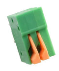 25Pcs 2 Pole Spring Clip PCB Terminal Block Connector Set 2.54mm Pitch For 26 20AWG Wires 150V AC 2A Max Easy Install Wire To Board Power