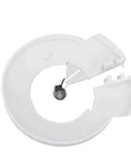 10 Pack Plastic Fire Sprinkler Head Decorative Covers White 32X60MM Concealer Caps side view of a white sprinkler cover.