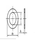 Ultrathin Stainless Steel Washer Gasket Kit 0.1mm 0.2mm 0.3mm 0.5mm Thick M3 M4 M5 M6 M7 M8 M9 M10 To M30 Assortment 304 Stainless Washers For DIY Gearheads And Hardware Shim Spacers technical washer dimension drawing