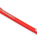 Flat Pry Bar With Precision Ground Ends And Nail Slot In Claw And Pry End For Easy Nail Pulling, High Visibility Red Finish, Durable Steel, MB8 Model