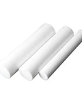 Three White PTFE Round Rods, 500mm Length, F4 Round Bar, Solid Round Plastic Rod For Precision, High Temp Wear Resistant Applications