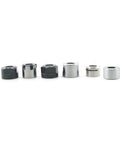 Heavy Duty ER11 Collet Clamping Nut For Lathe And CNC Machining Precision Steel Chuck Tightener Fits M13 M14 And M15 Threads, six collets in various sizes.