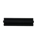Eight Pack 100mm V Slot Aluminum Extrusion Profiles 2020 Series European Standard Anodized Linear Rail, black, side view