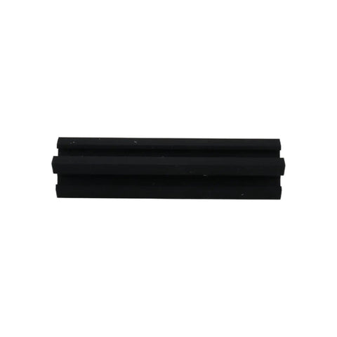Eight Pack 100mm V Slot Aluminum Extrusion Profiles 2020 Series European Standard Anodized Linear Rail, black, side view