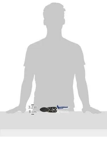 C5 Five Blade Crimper For Sheet Metal And Stainless Pro Grade Heavy Duty Tool with ergonomic grips on table