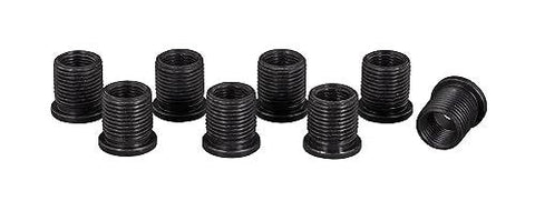 CalVan Tools spark plug thread repair sleeves set, eight black metal pieces