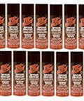 13 Can Pack Of 6 Ounce Aerosol Lubricant With PTFE For Quick Penetration And Rust Prevention, arranged in two rows