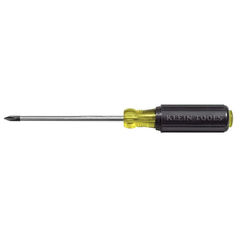 4 Piece Mini Slotted And Phillips Screwdriver Set With Tip-Ident For Quick Type ID, Cushioned Grip Handles, Precision Tips, Chrome Plated Shafts, Made In USA