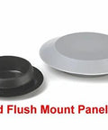 1 Inch Flush Mount Black Hole Plugs With Plastic And Metal Body Pack Of 10 for 1 Inch Holes in panels and machinery, black finish