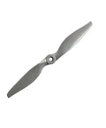 2 Vane Direct Drive Nylon RC Propeller Set in Gray with Adapter Rings for Airplanes Drones Gliders, Quieter Faster Thrust