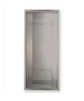 Built Tough Rock Solid Stainless Steel Fire Extinguisher Cabinet With Flush Wall Mount, 11 x 25 x 65 inch design for easy access.