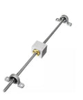 T8 Trapezoidal Lead Screw Kit With Linear Guide Shaft Support Set Featuring Stable Transmission Low Noise And Smooth Operation In Complete Integrated Assembly For Precision Projects, T8 screw, aluminum support blocks