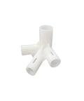 White connector piece from 15 Piece White Canopy Replacement Parts Kit for 10 by 20 Outdoor Tent Gazebo