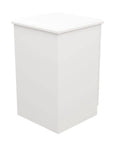 Drop In Ready Outdoor Network Cabinet Floor Mount 18U Server Rack Enclosure with Smart Fan Cooling, white heavy-duty steel design.