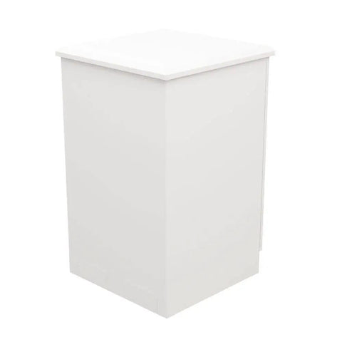 Drop In Ready Outdoor Network Cabinet Floor Mount 18U Server Rack Enclosure with Smart Fan Cooling, white heavy-duty steel design.